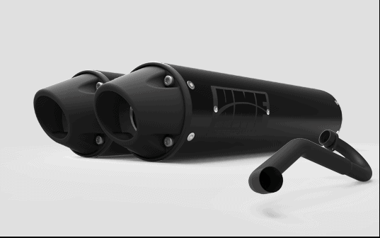 HMF Performance Series Dual Full Exhaust for Honda Talon 1000 R/X - Blackout