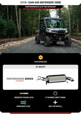 MBRP Can-Am Defender 2016-2022 HD10/HD9/HD8 5" Single Slip-on, Performance Series
