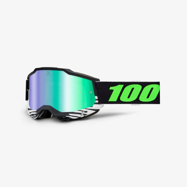 100% Accuri 2 UTV Goggles - KB43 SE - Blackdrip/Mirror Green Lens