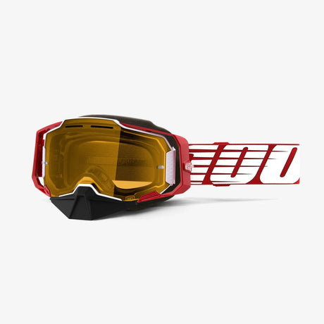 100% Armega Snow Goggles - Oversized Deep Red