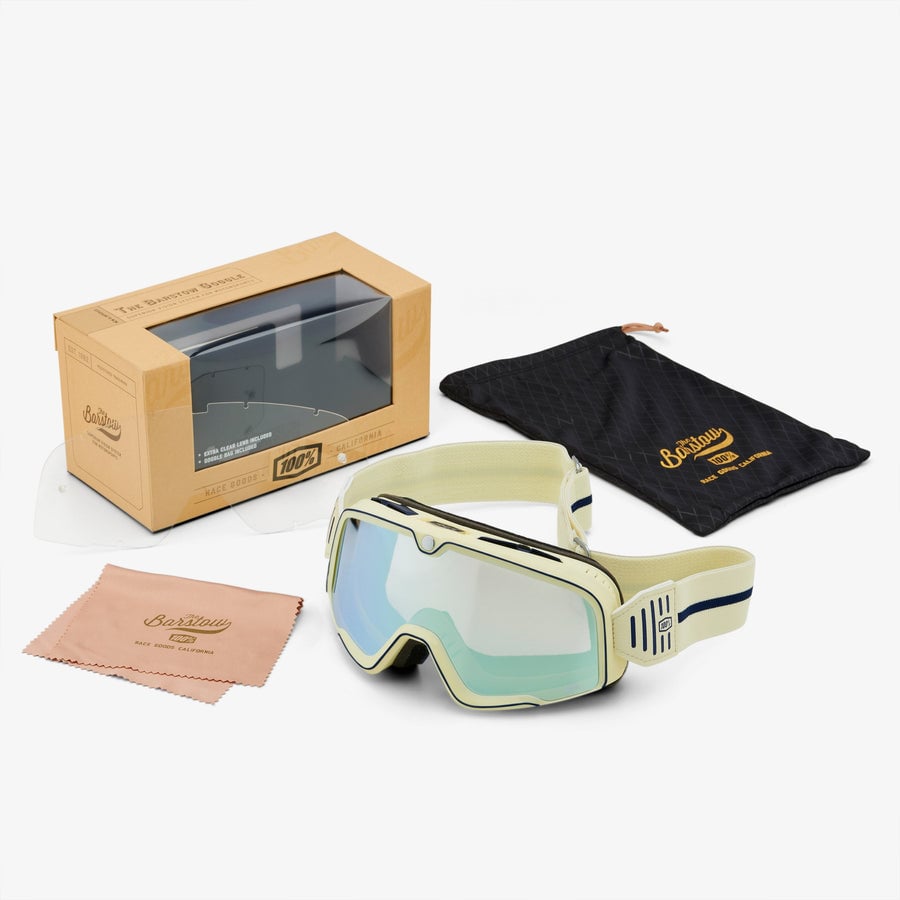 100% Barstow Goggles - Arno - Silver Flash Mirror Lens