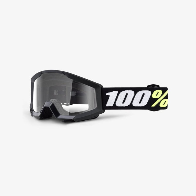 100% Strata Mini Goggles - Black - Clear Lens