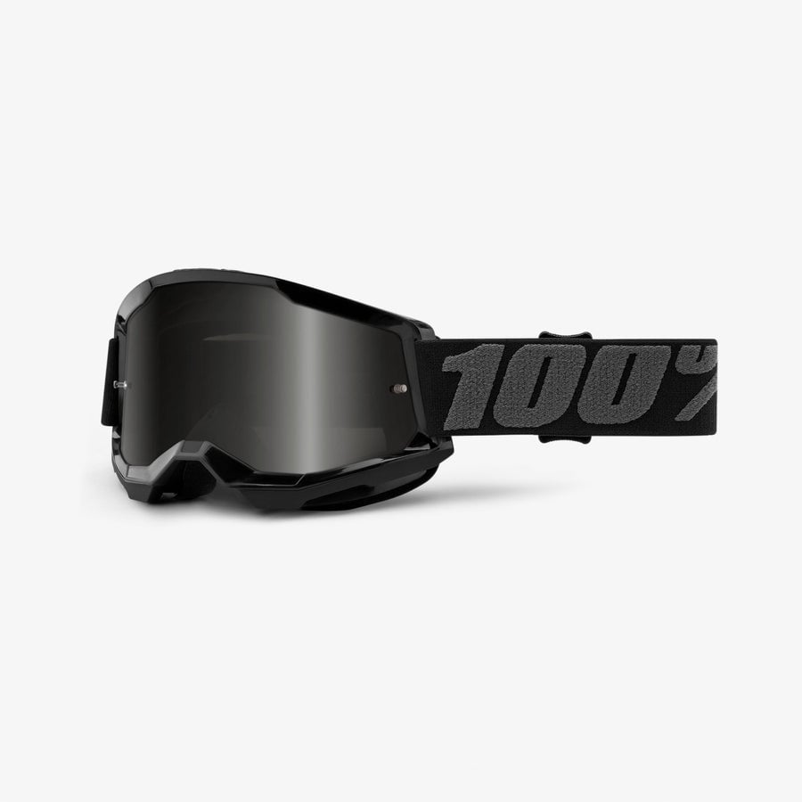 100% Strata 2 Sand Goggles - Black - Smoke Lens