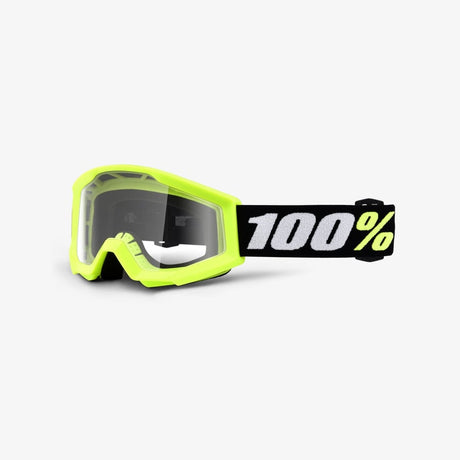 100% Strata Mini Goggles - Yellow - Clear Lens
