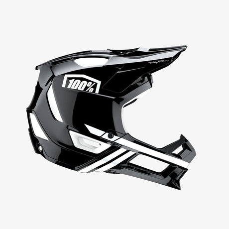 100% Trajecta Helmet with Fidlock - Black/White