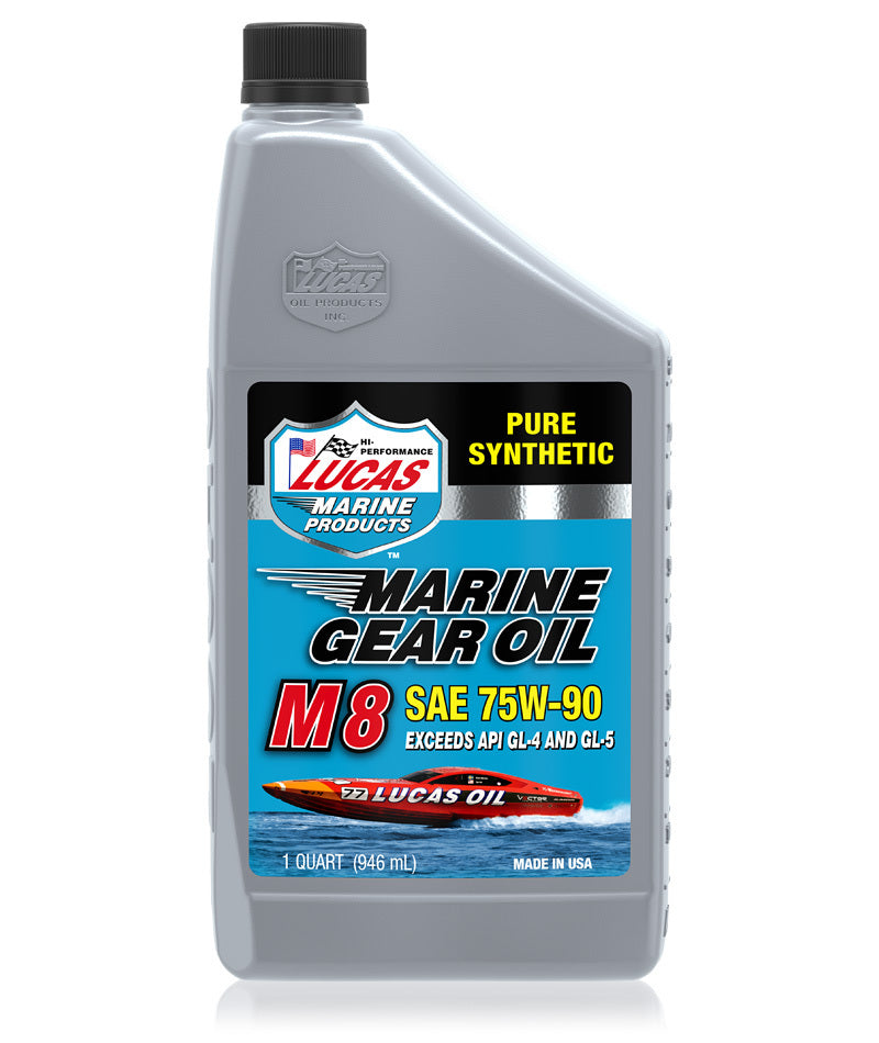 Lucas Oil Marine Gear Pure Syn M8 Oil 1 Qt