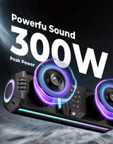 Kemimoto UTV Golf Cart Marine Boat Midnight 40 16'' RGB Bluetooth Sound Bar