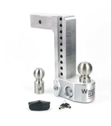 Weigh Safe 10in Drop Hitch w/Built-in Scale & 2.5in Shank (10K/18.5K GTWR) - Aluminum - WS10-2.5