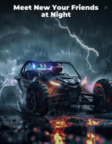 Kemimoto UTV Golf Cart Marine Boat Midnight 40 16'' RGB Bluetooth Sound Bar