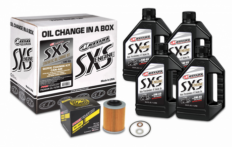 Maxima SXS Synthetic Can-Am Oil Change Kit 5W-40