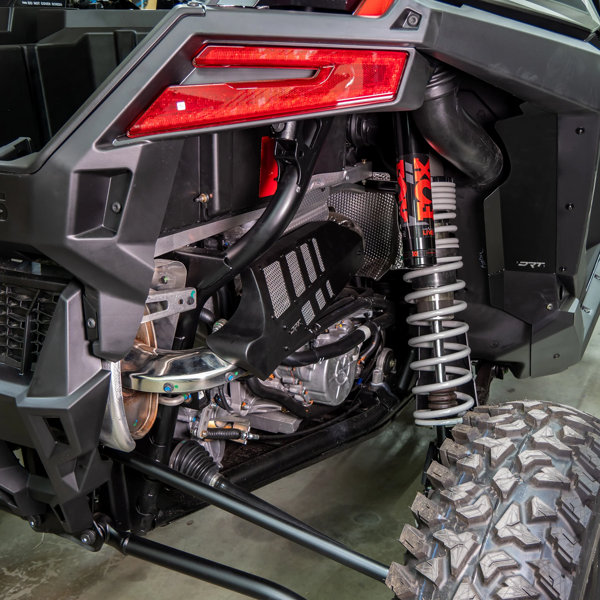 DRT RZR Turbo R 2022+ Aluminum Headpipe Shield