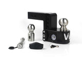 Weigh Safe 4in Drop Hitch w/Built-in Scale & 2in Shank (8K/12.5K GTWR) w/WS05 - Black Cerakote - WS4-2-KA-CER-BLA