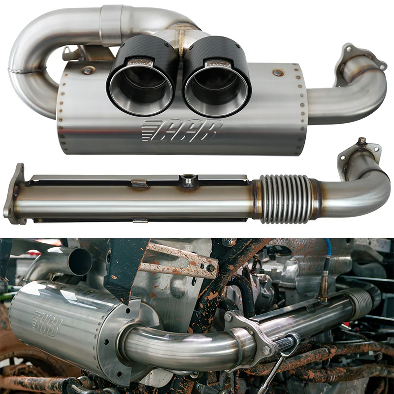 GGB '20-'25 Polaris RZR Pro XP/Pro S/Turbo R Center Exit Sport Pro Dual Tip Muffler