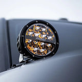 Rigid 360-Series 6" LED OE Off-Road Fog Light Spot Beam Amber Backlight | Pair
