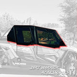 Dirt Warrior '14-'23 Polaris RZR XP 1000 4 Seat Cab Enclosure Upper Side Doors & Panels