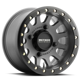 Method 401 UTV Beadlock Titanium - Matte Black Lip