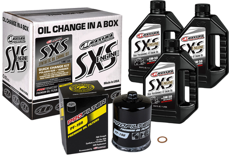 Maxima Polaris SXS Synthetic Oil Change Kit 5W-50