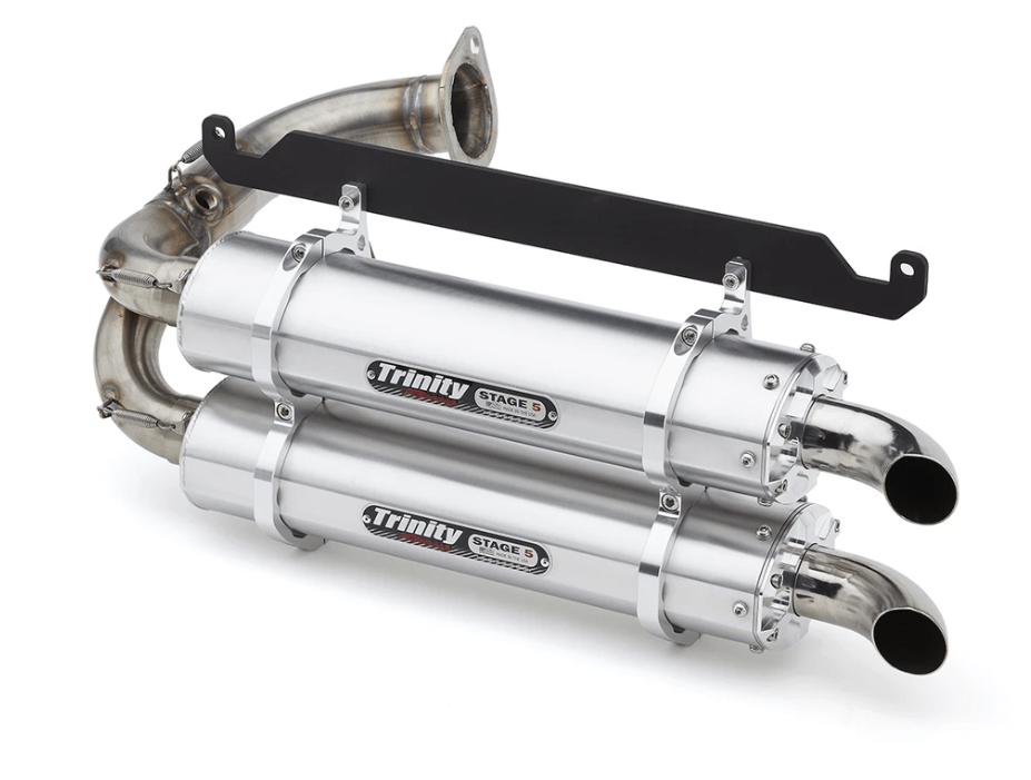 Trinity Racing Honda Talon Brushed Aluminum Slip On Exhaust