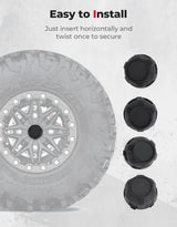 Kemimoto Kawasaki Teryx KRX 1000 4Pcs Tire Wheel Hub Caps