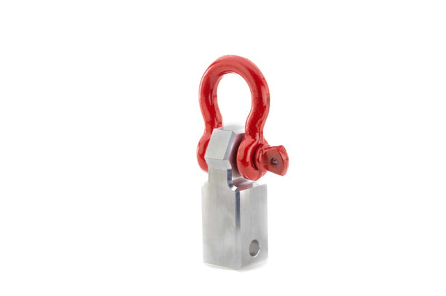 Weigh Safe Towing Recovery - Red Hard Shackle Hitch w/Aluminum Body - WS-HS-R