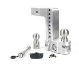 Weigh Safe 8in Drop Hitch w/Built-in Scale & 2.5in Shank (10K/18.5K GTWR) w/WS05 - Aluminum - WS8-2.5-KA