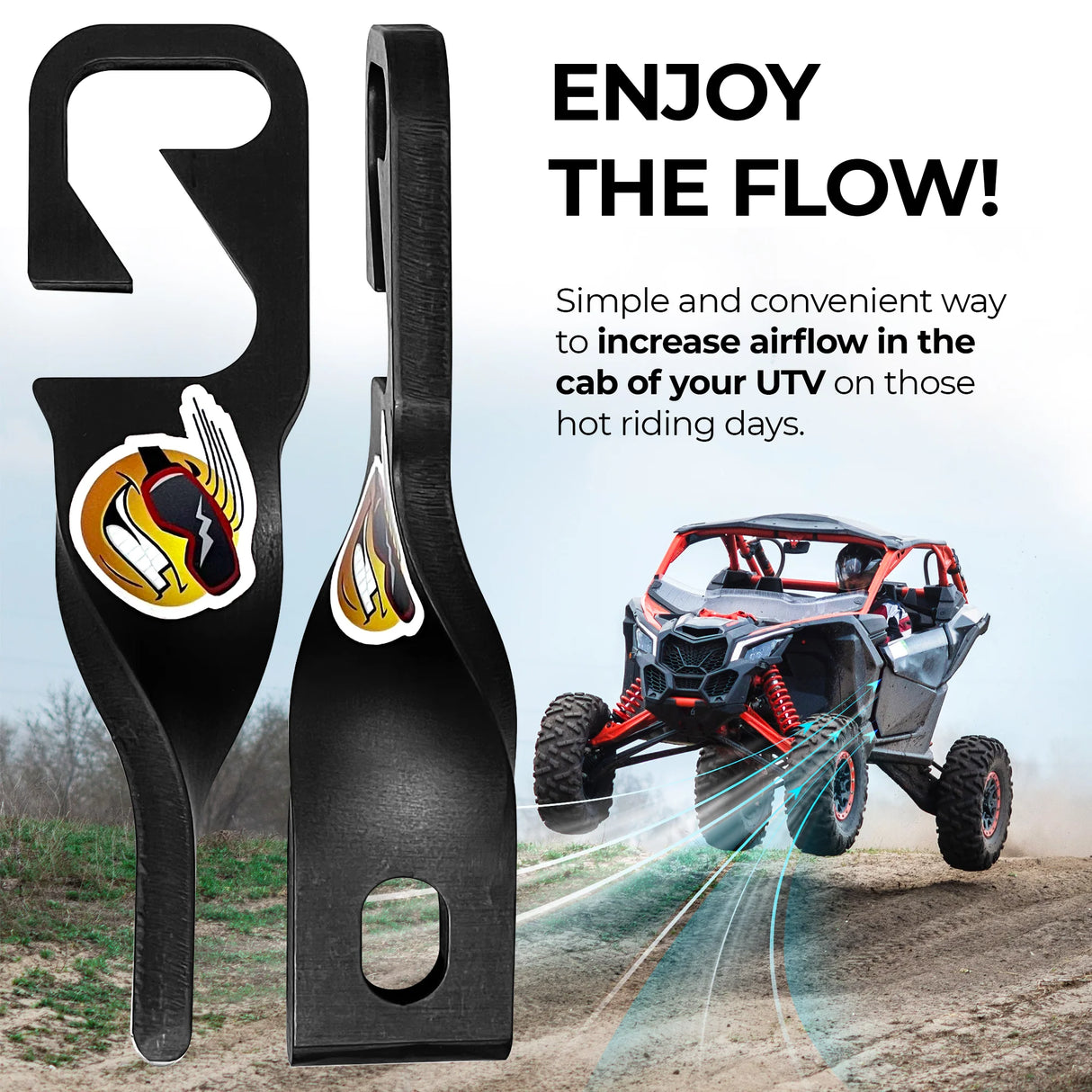 Can-Am/ Arctic Cat/ Kawasaki/ Yamaha/ CF Moto/ Honda/ RZR Easy Cool UTV Door Latches