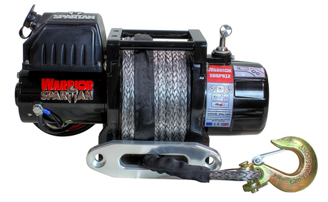 WARRIOR 6000-SR SPARTAN SERIES 6000 LB ELECTRIC WINCH WITH SYNTHETIC ROPE