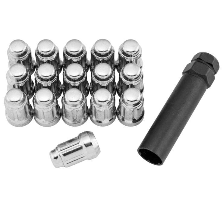 QuadBoss Polished Spline Lug Nuts - 12 x 1.25mm