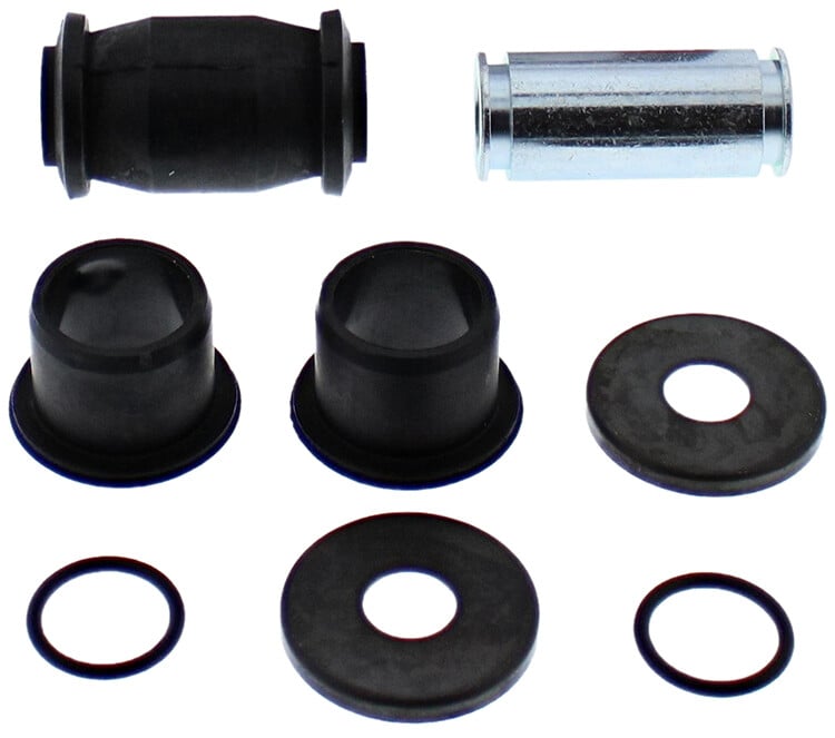Contains all bearings, seals, shafts and misc. components to repair A-Arm bearing failure