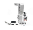 Weigh Safe 180 Hitch 10in Drop Hitch & 2in Shank (10K/12.5K GTWR) w/WS05 - Aluminum - CTB10-2-KA