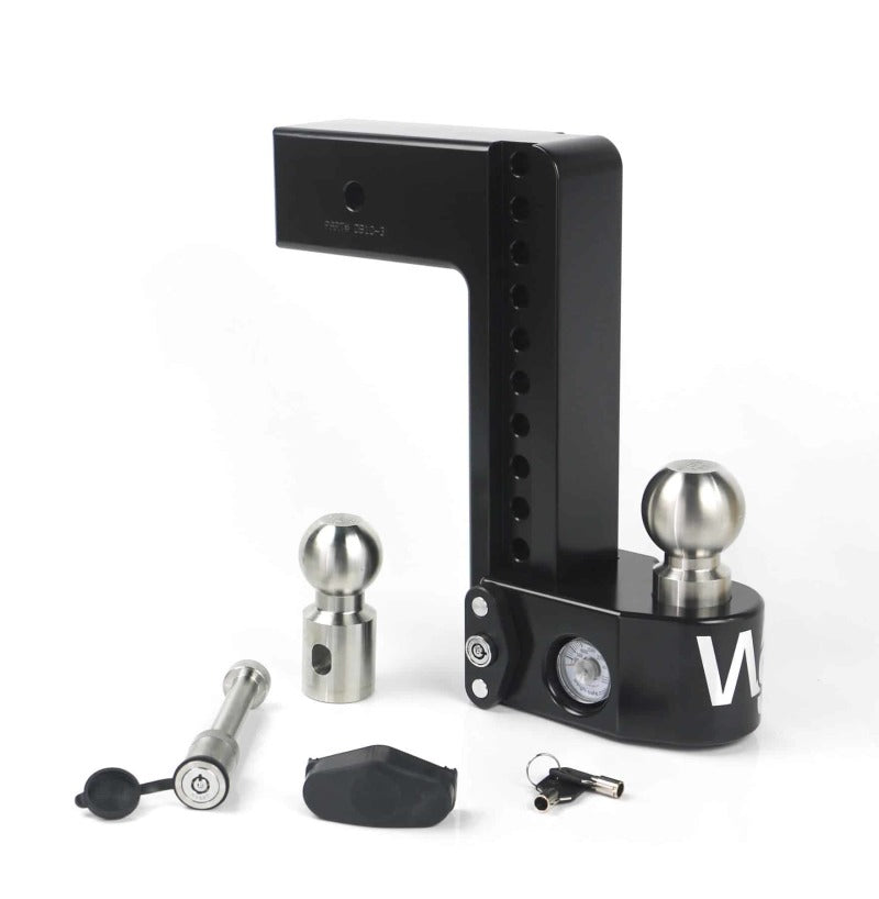 Weigh Safe 10in Drop Hitch w/Built-in Scale & 3in Shank (8K/21K GTWR) w/WS05 - Black Cerakote - WS10-3-KA-CER-BLA