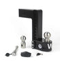 Weigh Safe 10in Drop Hitch w/Built-in Scale & 3in Shank (8K/21K GTWR) w/WS05 - Black Cerakote - WS10-3-KA-CER-BLA