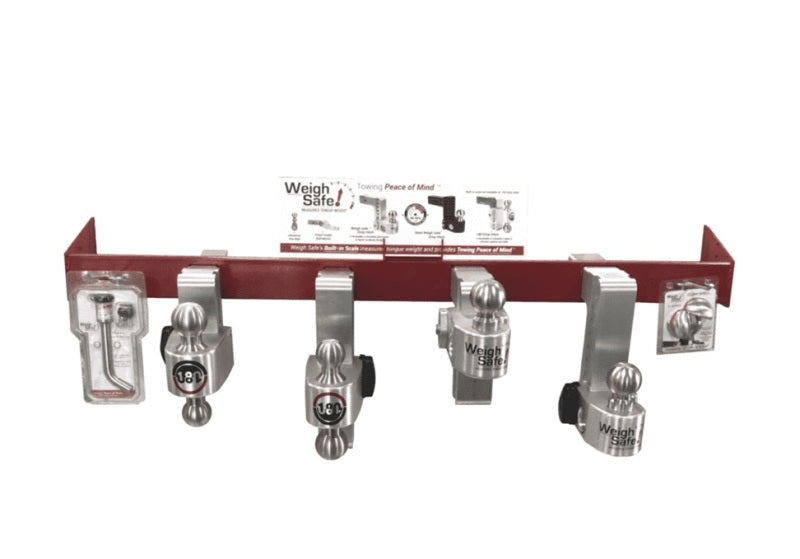 Weigh Safe End Cap POP Display Stand - Red - WSPOP-EC