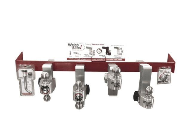 Weigh Safe End Cap POP Display Stand - Red - WSPOP-EC