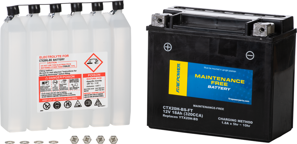 Fire Power Maintenance Free Sealed Battery CTX20H-BS