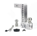 Weigh Safe 10in Drop Hitch w/Built-in Scale & 2.5in Shank (10K/18.5K GTWR) w/WS05 - Aluminum - WS10-2.5-KA
