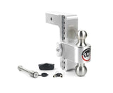Weigh Safe 180 Hitch 8in Drop Hitch & 2.5in Shank (10K/18.5K GTWR) w/WS05 - Aluminum - LTB8-2.5-KA