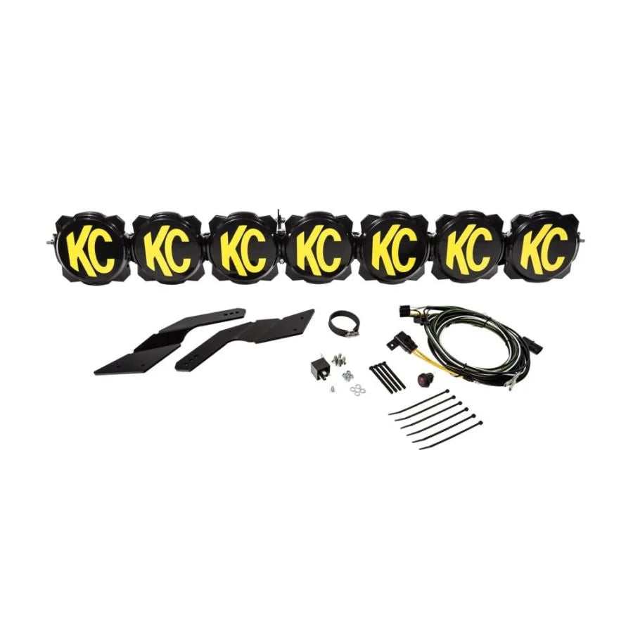 KC HiLiTES '17-'24 Can-Am Maverick X3 140W Combo Beam 45" Pro6 Gravity LED 7 Light Bar System