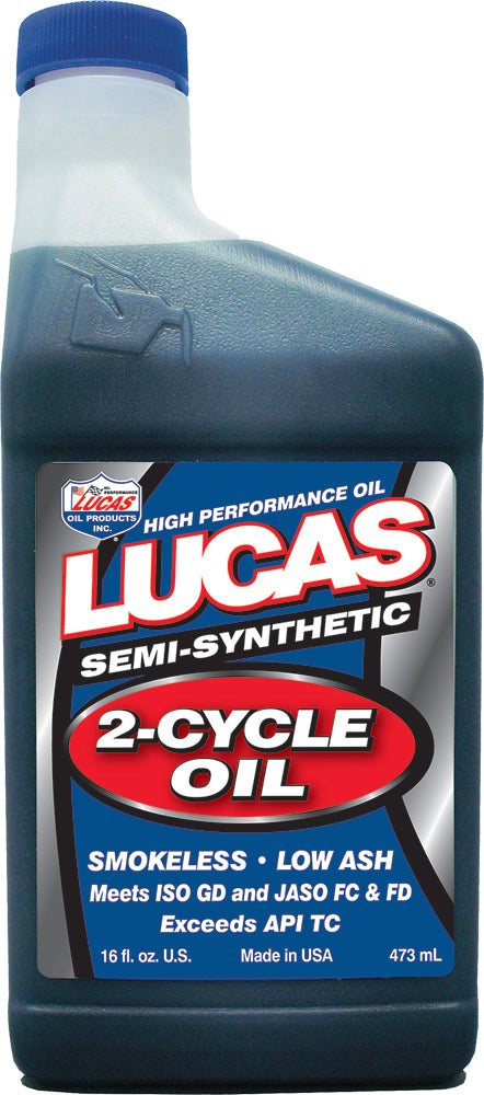 Lucas Oil Semi-Synthetic Oil 2t 16 Oz