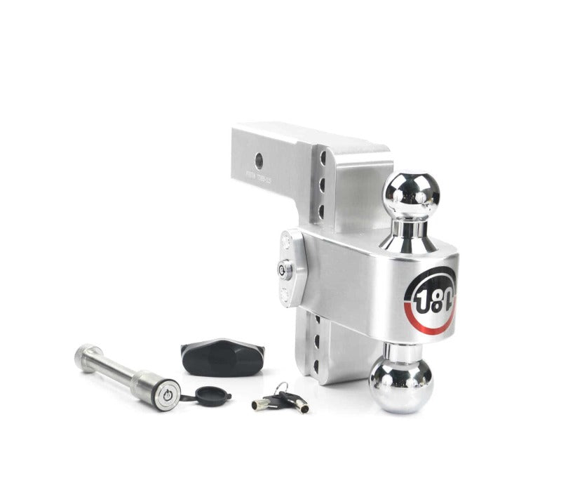 Weigh Safe 180 Hitch 6in Drop Hitch & 2.5in Shank (10K/18.5K GTWR) w/WS05 - Aluminum - CTB6-2.5-KA