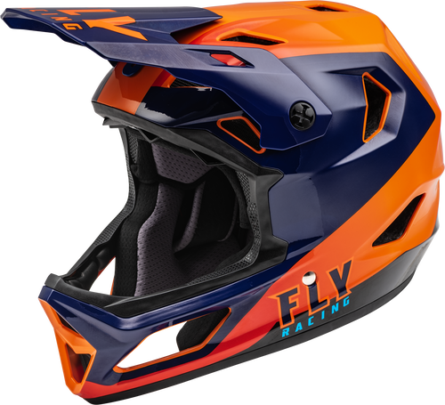 Fly Racing Rayce Youth Helmet - Navy/Orange/Red