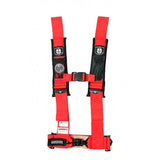 PRO ARMOR 4 POINT 3" HARNESS WITH SEWN IN PADS BLACK