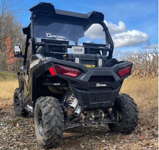 Aftermarket Assassins Stainless Slip-On Exhaust for 2015+ RZR 900 S, Trail, XC