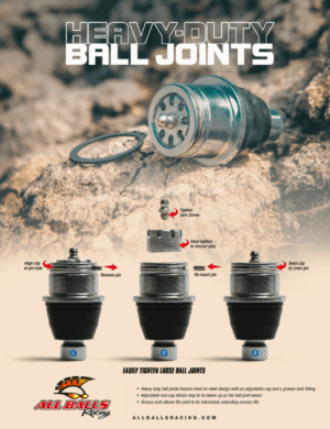 ALL BALLS Racing HD Ball Joint Polaris CAN-AM MAVERICK / MAVERICK X3 / COMMANDER 42-1042-HP - LOWER