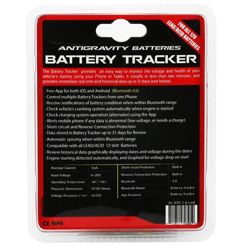 Antigravity Battery Tracker (LEAD/ACID)