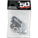 50 Cal Quick Release Racing Harness Mount for 4, 5, and 6 point seat belts