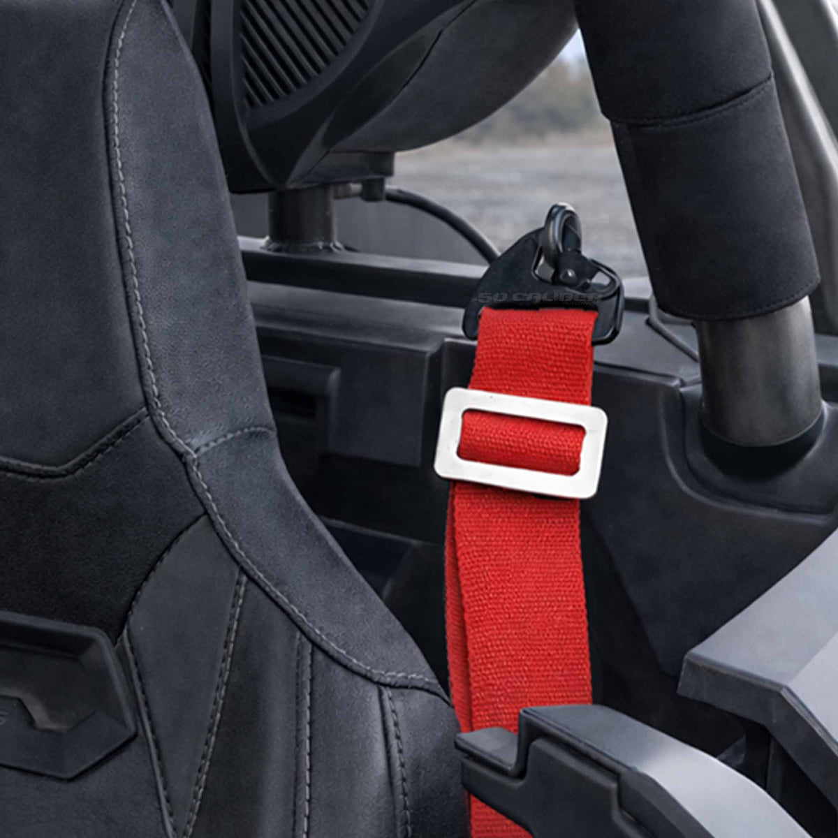 50 Cal Quick Release Racing Harness Mount for 4, 5, and 6 point seat belts