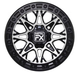 MetalFX OffRoad Assassin 15X10 Beadlock Wheel- Matte Black/Machined Face