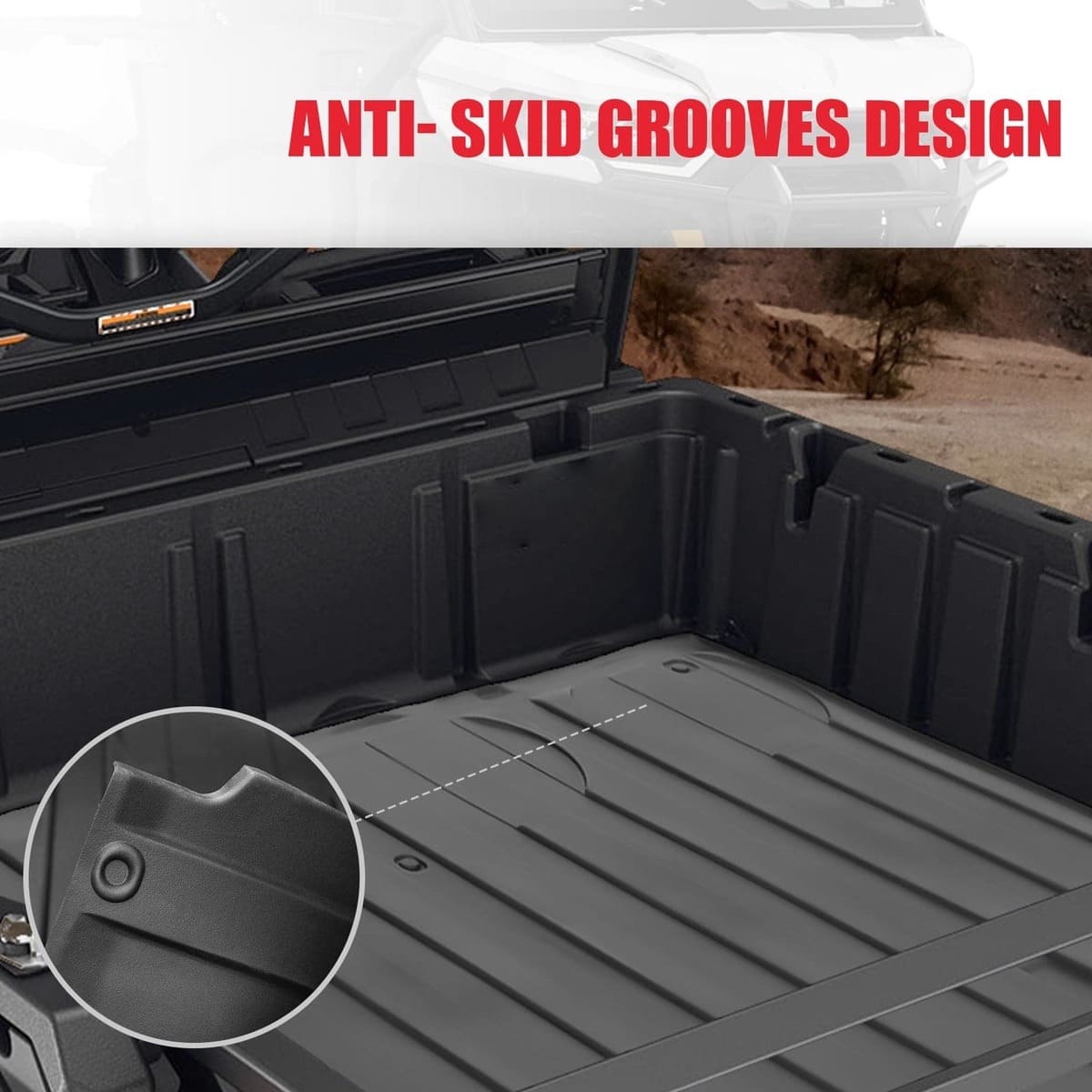 Kemimoto Can-Am Defender HD 5/7/8/9/10 Rubber Full Bed Liner