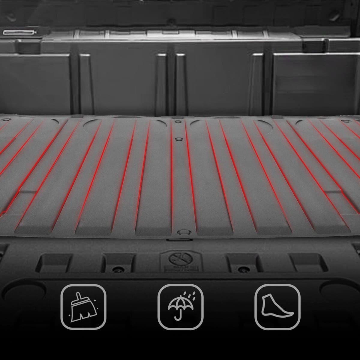 Kemimoto Can-Am Defender HD 5/7/8/9/10 Rubber Full Bed Liner